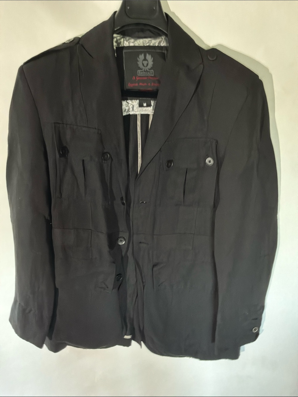 Belstaff Black Military Field Blazer